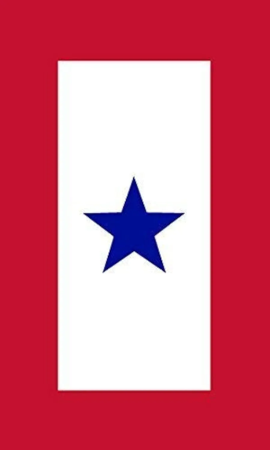1 Blue Star Military Service Flag Sticker (One Family Member Serving Vinyl, Support Active Duty Troops Blue Star Troops Army Decal for car or Laptop (3 x 5 inch)