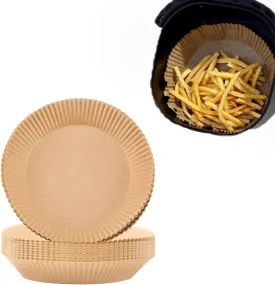 100 PCS Air Fryer Liners Disposable, Parchment Paper Liners for Air Fryer Basket, Air Fryer Sheets Round for Baking, Air Fryer Accessories