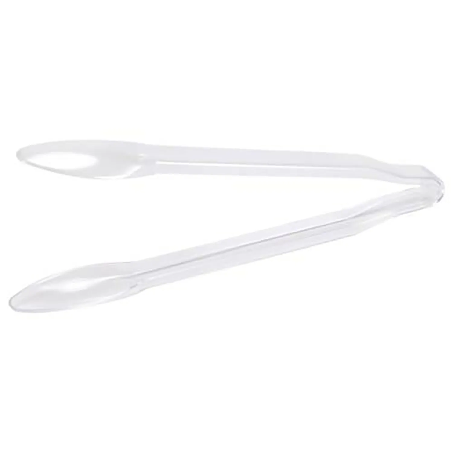 12" Clear Plastic Tongs