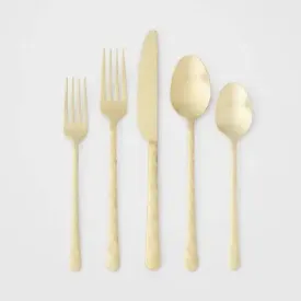 20pc Cherryfield Champagne Flatware Set - Threshold