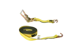 2" Ratchet Strap w/ Wire Hooks 27 OR 30 Ft | 10 PACK