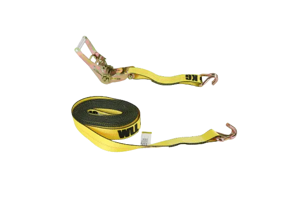 2" Ratchet Strap w/ Wire Hooks 27 OR 30 Ft | 10 PACK