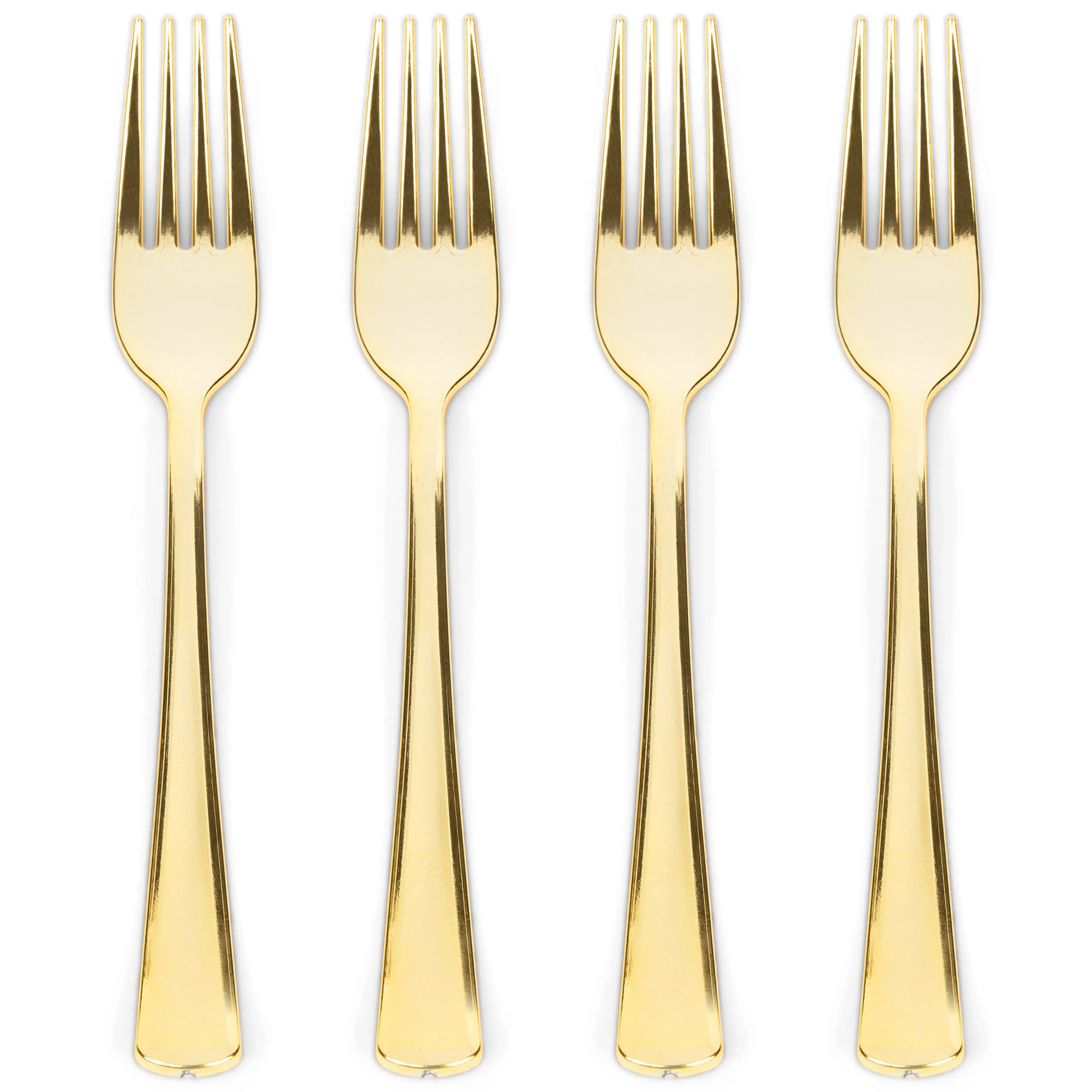 300 Gold Plastic Forks Heavy-Duty, Heavyweight Plastic Silverware Forks, Fancy