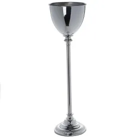 30" Tall Silver Metallic Vase Floral Bowl Wedding Centerpiece Riser - Buy One Get One Free