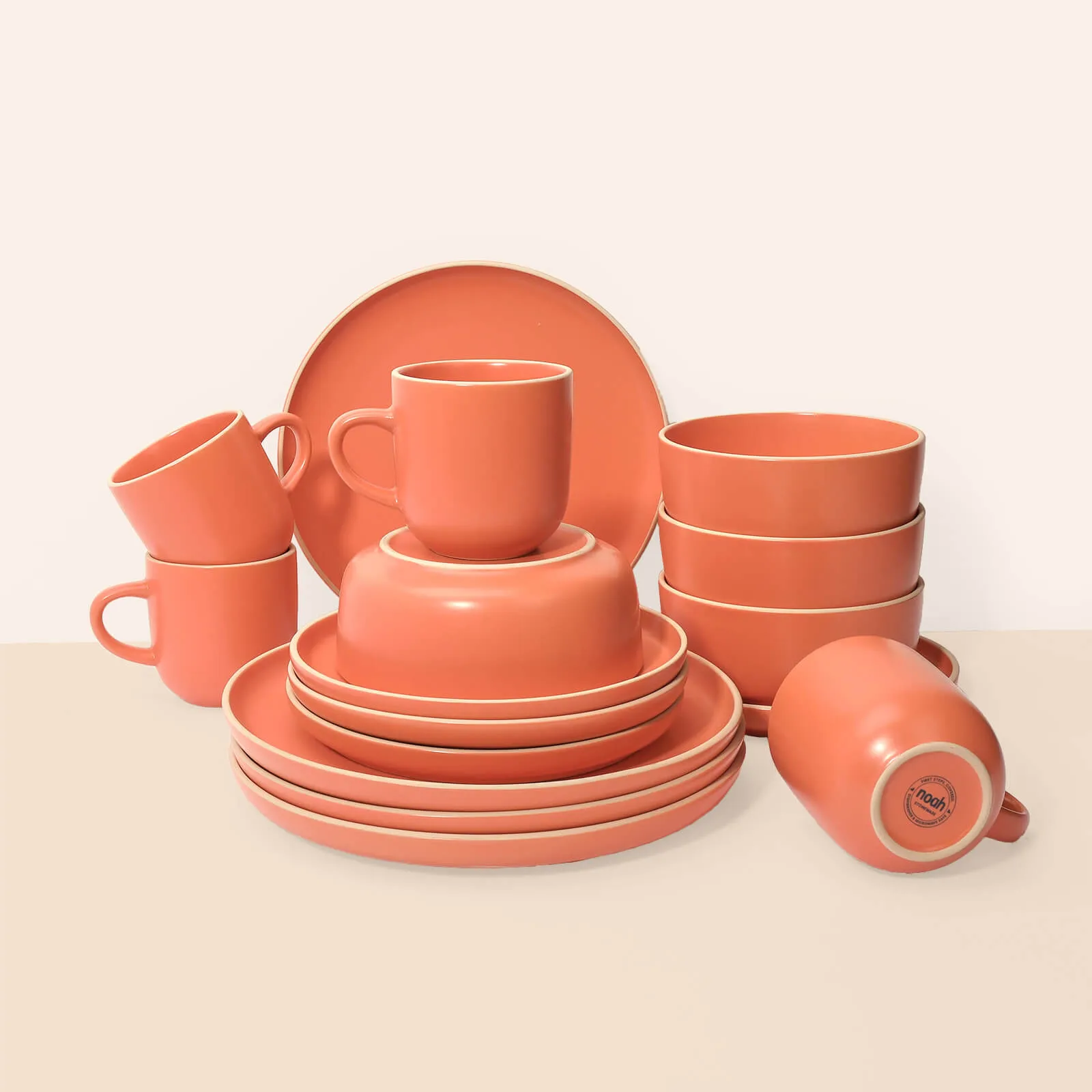 4x Person Deluxe Stoneware Dinner Sets
