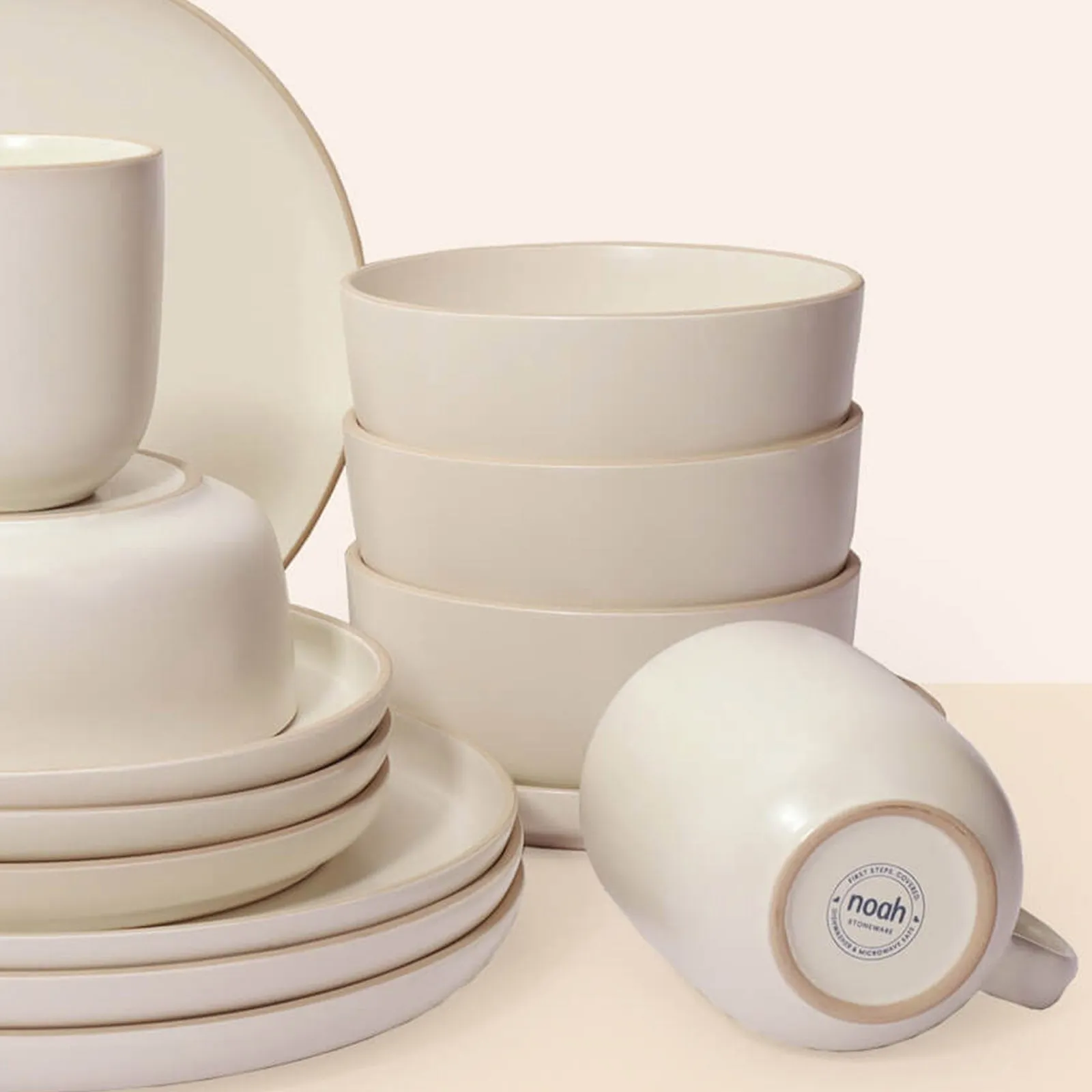 4x Person Deluxe Stoneware Dinner Sets