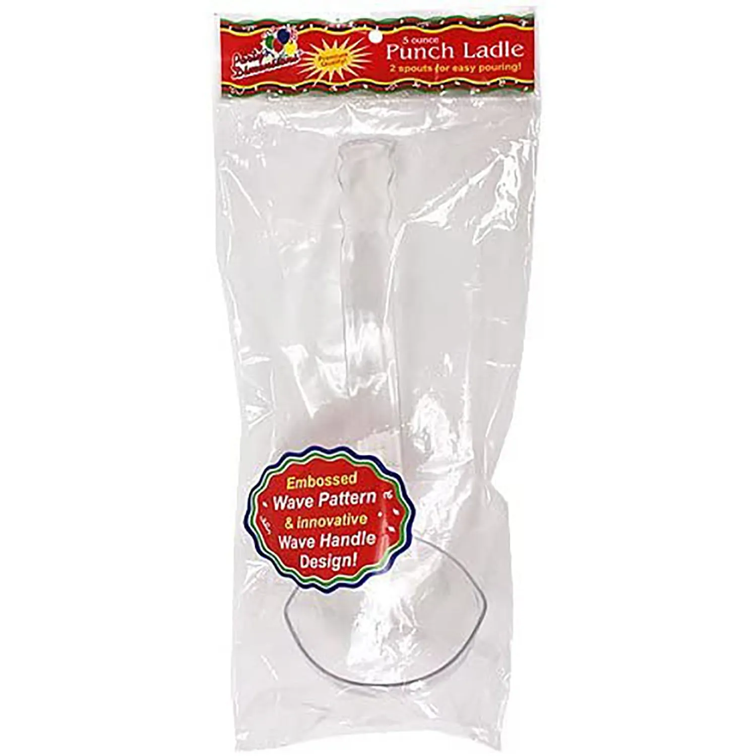 5 oz Clear Plastic large Punch Ladle 12"