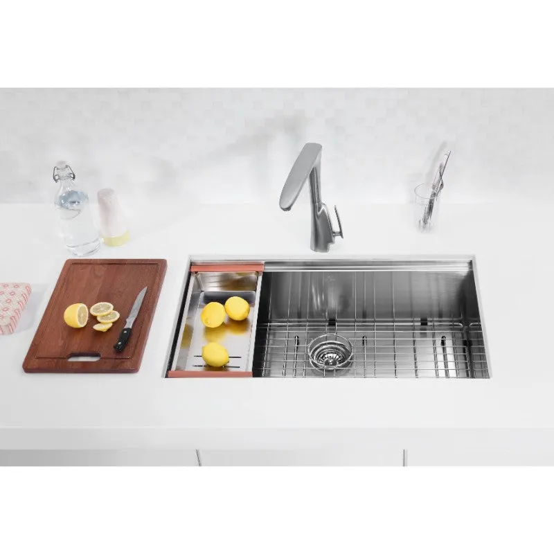 Aegis 30" Single Basin Undermount Kitchen Sink in Stainless Steel