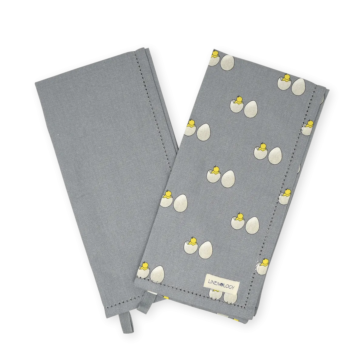 All Purpose Towel Set - Chick & Egg - Blue Fog