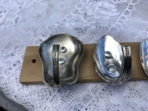 Antique Silver Spoons Key Ring Holder Hanger Handmade