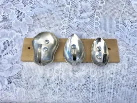 Antique Silver Spoons Key Ring Holder Hanger Handmade