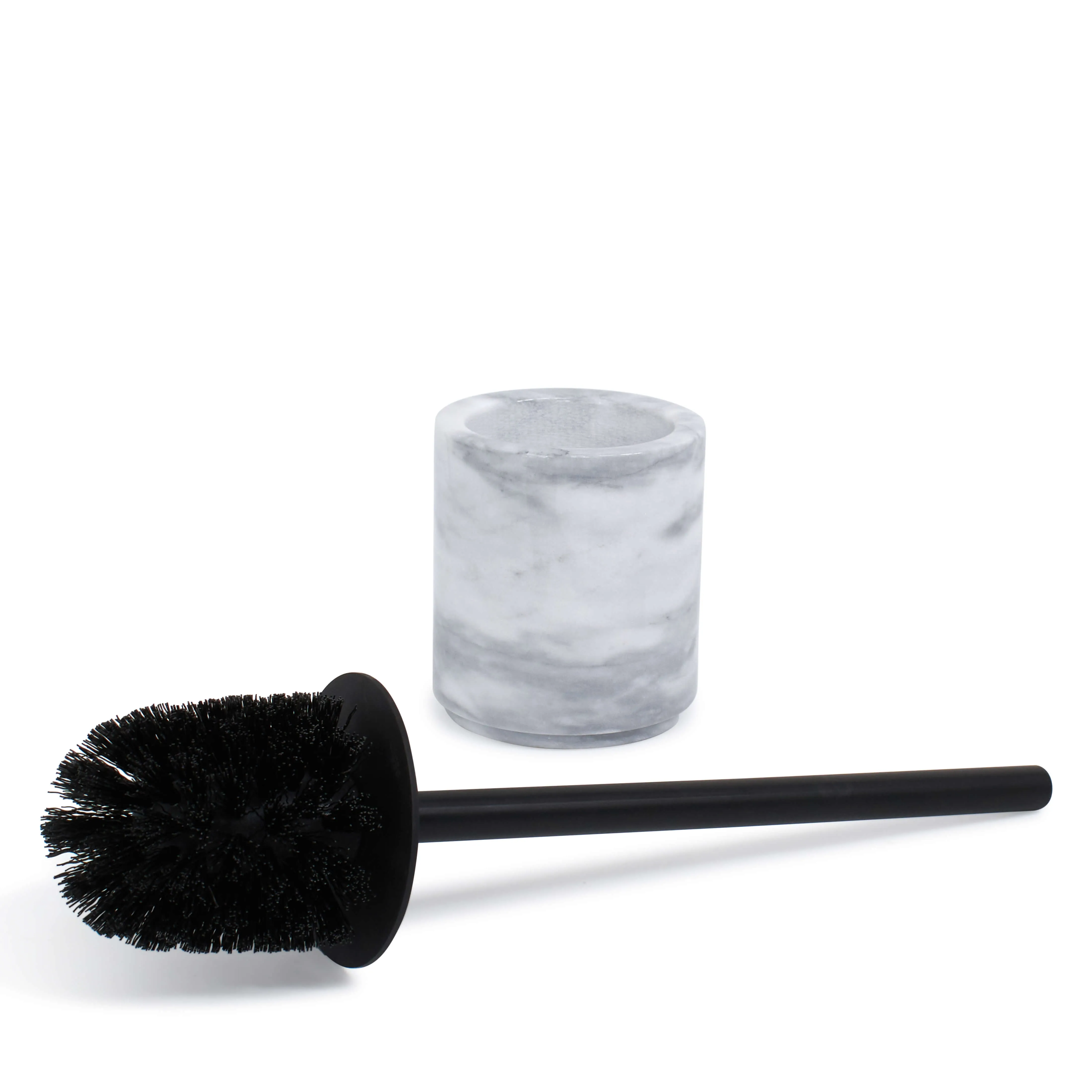 Apollo Toilet Brush Holder 9.5 x 36cm - White Marble