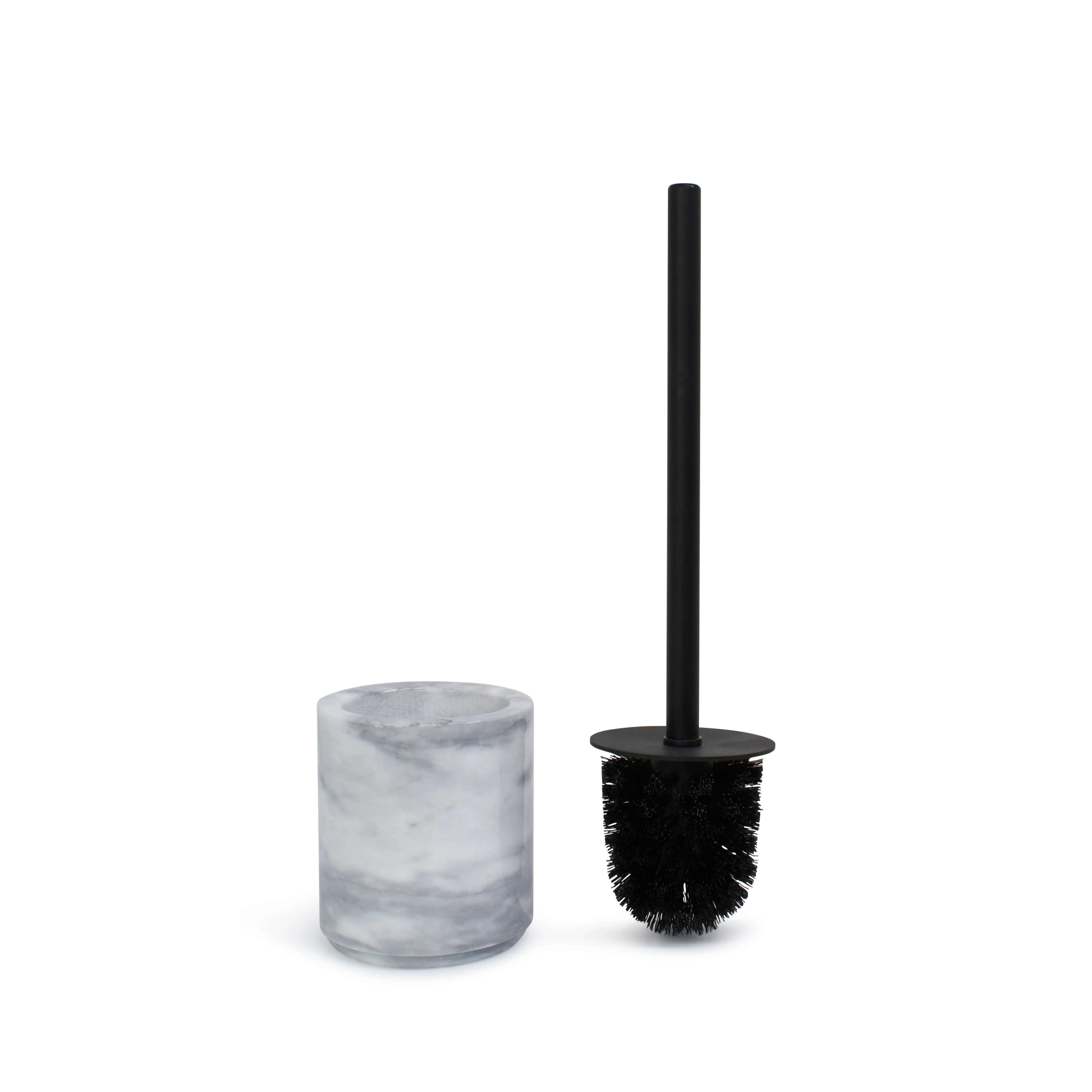 Apollo Toilet Brush Holder 9.5 x 36cm - White Marble
