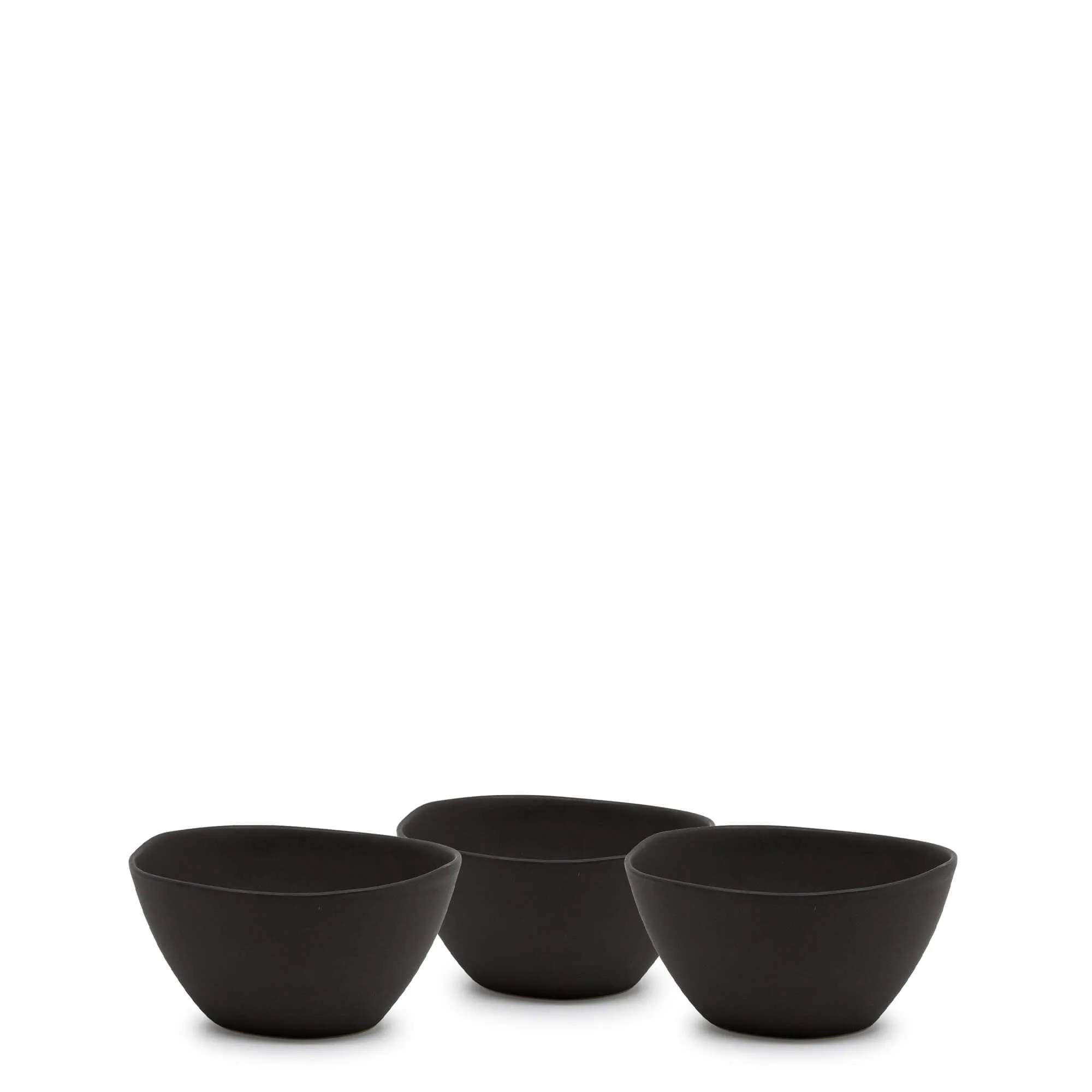 Arcata Condiment Dishes 12 x 6cm - Set of 3 - Black