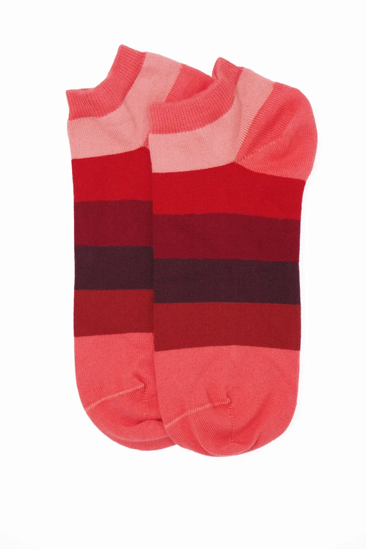 Block Stripe Men's Trainer Socks Bundle - Fire & Earth