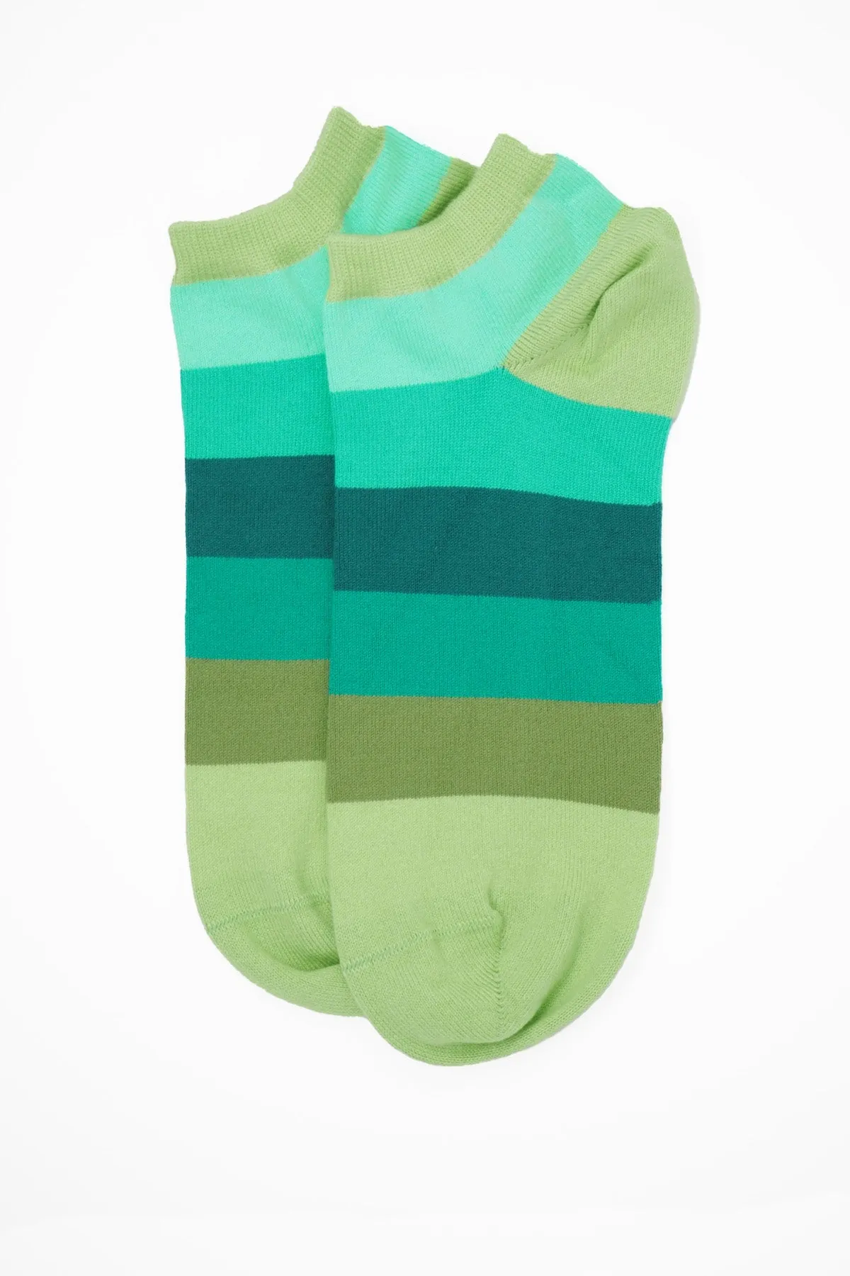 Block Stripe Men's Trainer Socks Bundle - Fire & Earth