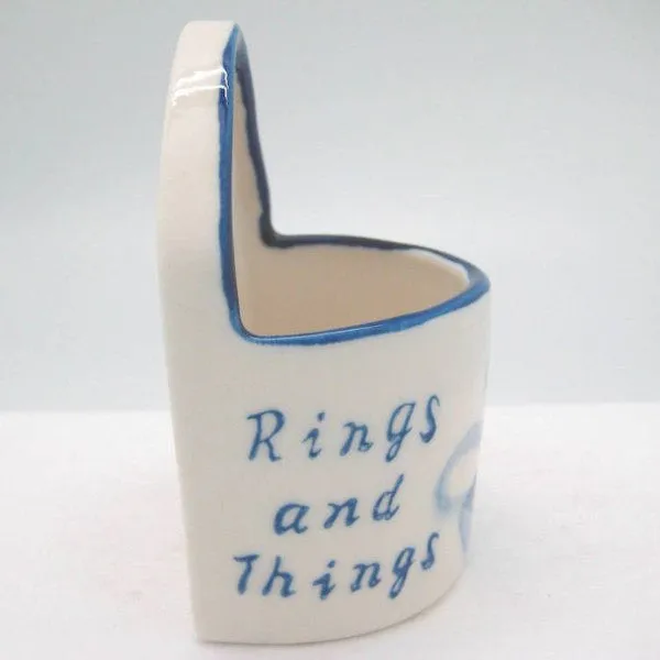 Blue and White Ring Box ("Rings & Things")