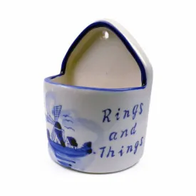 Blue and White Ring Box ("Rings & Things")