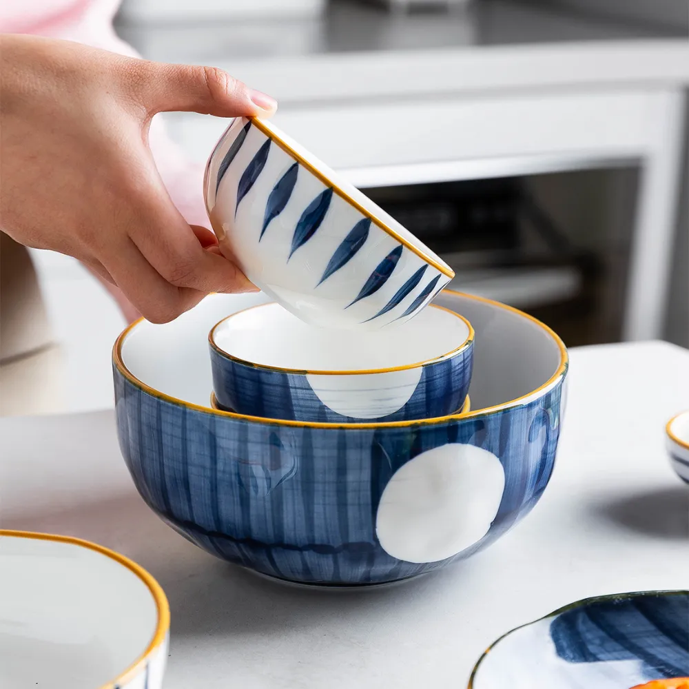 Blue Pottery Bowls