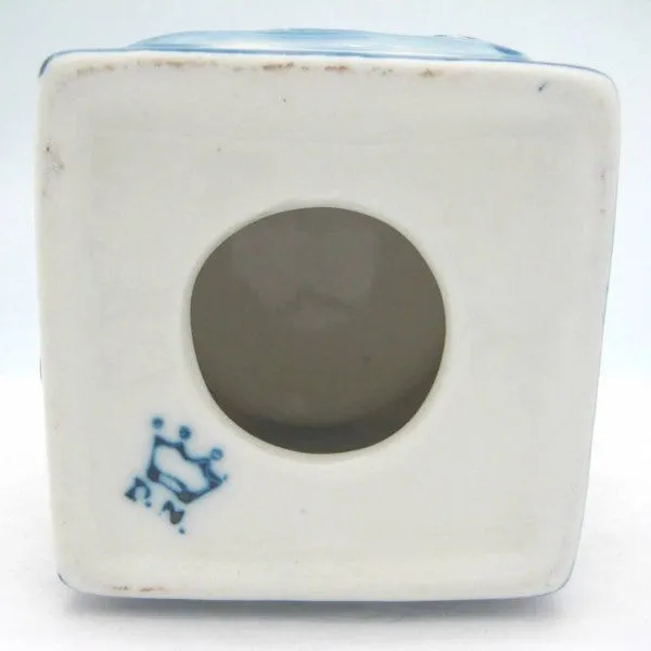 Blue Votive Candles Embossed Mill & Kiss