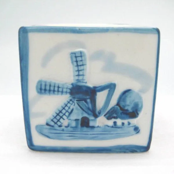 Blue Votive Candles Embossed Mill & Kiss