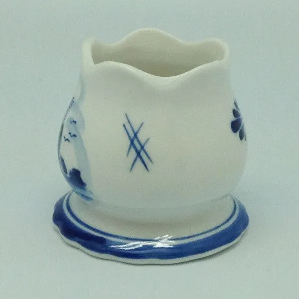 Blue Votive Candles with Tulip Design