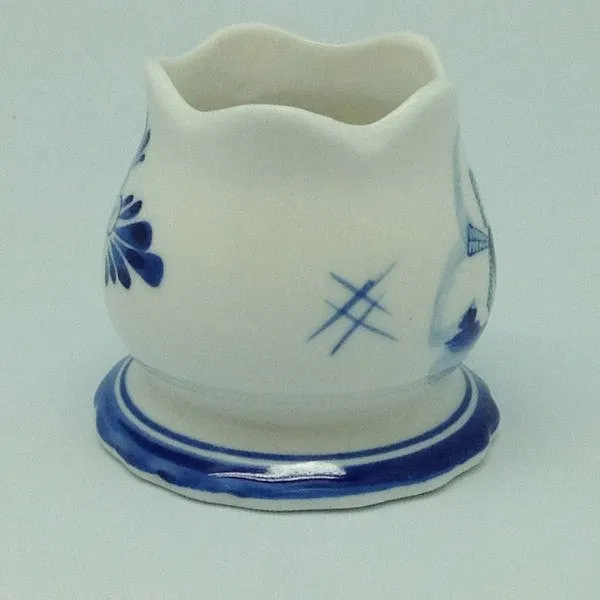 Blue Votive Candles with Tulip Design