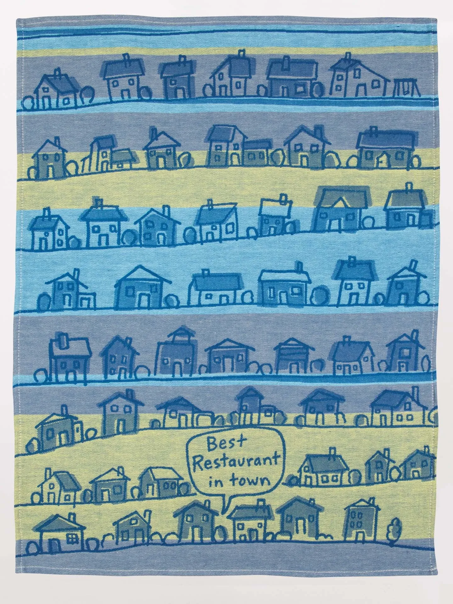 BlueQ Woven Dish Towel - Best Restaurant in Town