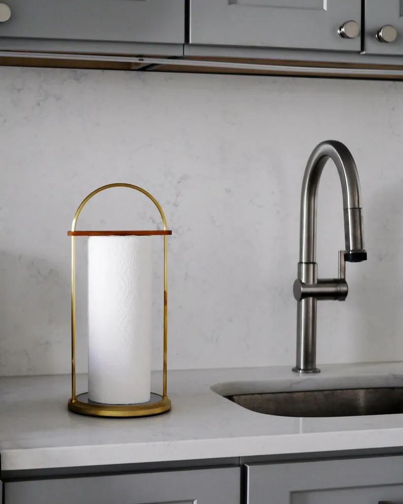 Brass Paper Towel Holder