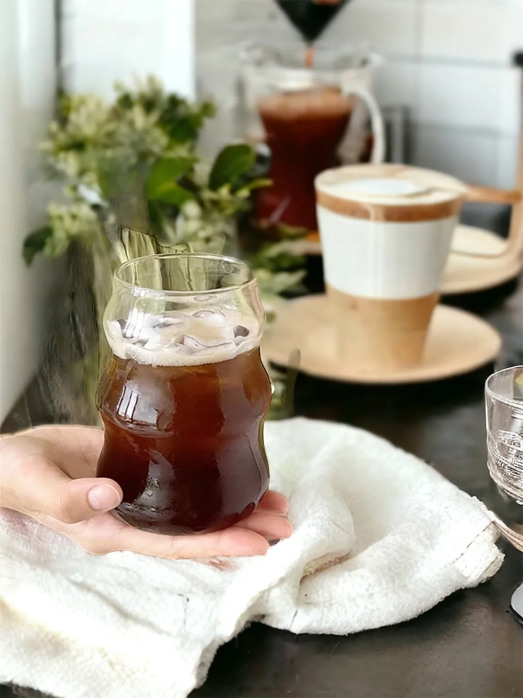 Bubble Glass Coffee Mug