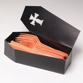 Bulk Halloween Coffin Silverware Caddies (Case of 18)