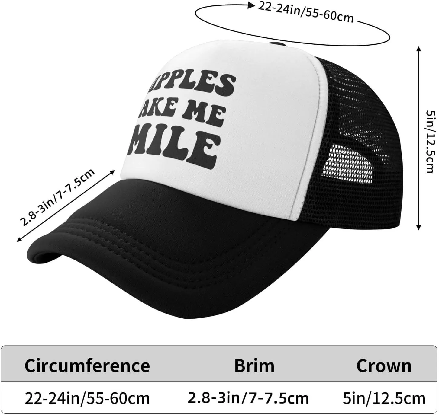 Buxtom Probably Gonna Clog Your Toilet Later Funny Adjustable Mesh Trucker Hat Unisex Fishing Caps Men WomenBlack
