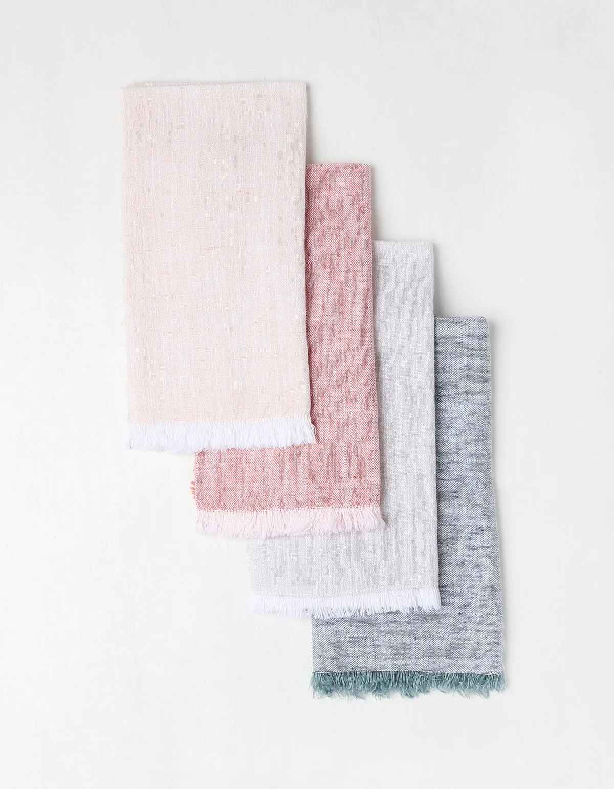 Chambray Woven Linen Napkins and Tea Towels