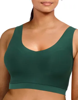 Chantelle Soft Stretch V-Neck Padded Top Sequoia Green 16A1