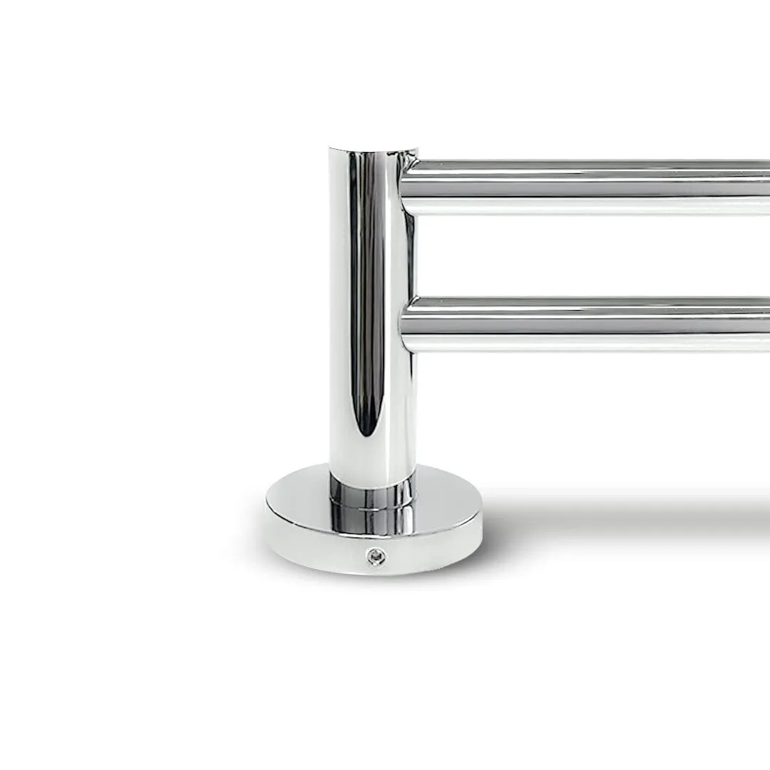 Clio Double Towel Rail 800mm Chrome