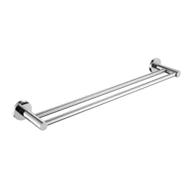 Clio Double Towel Rail 800mm Chrome