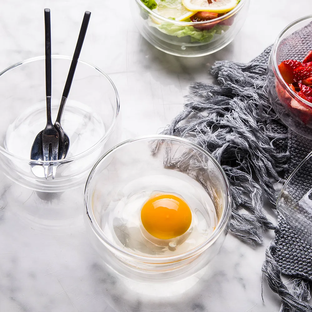 Double Glass Bowl