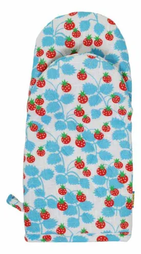 DUNS Oven Mitt - Strawberries Blue Grotto