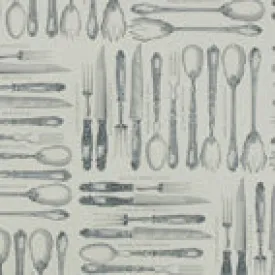 Florentine Print Silverware