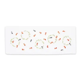 Gauze Hand Towel | Goldfish and Waterweed Vermilion