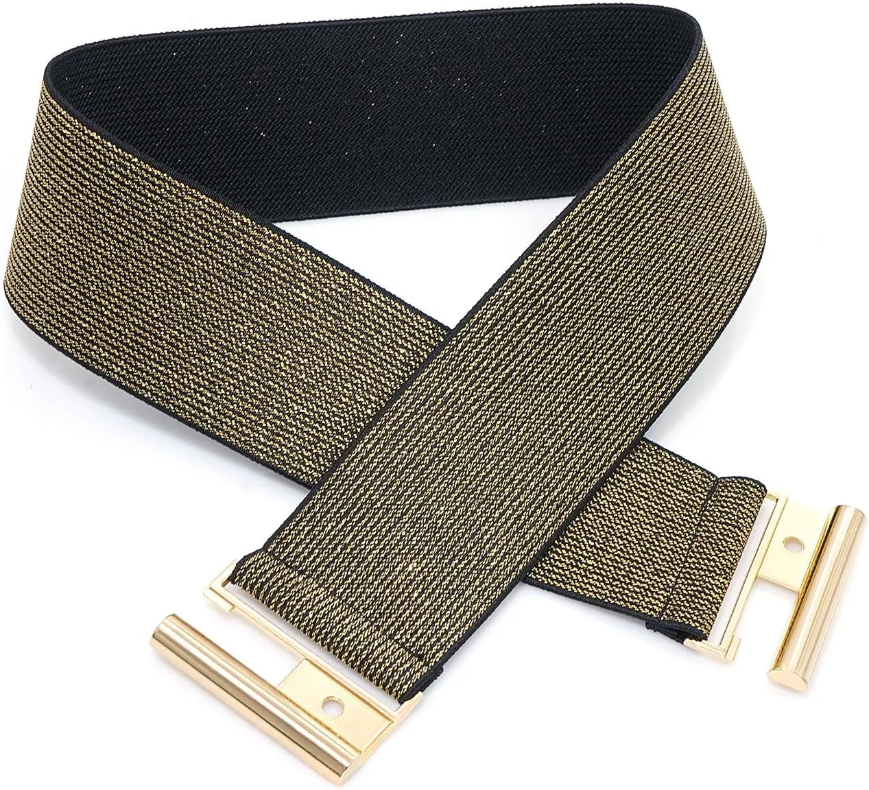 Glamorstar Wide Stretchy Waist Belt for Women Elastic Belt for Dresses