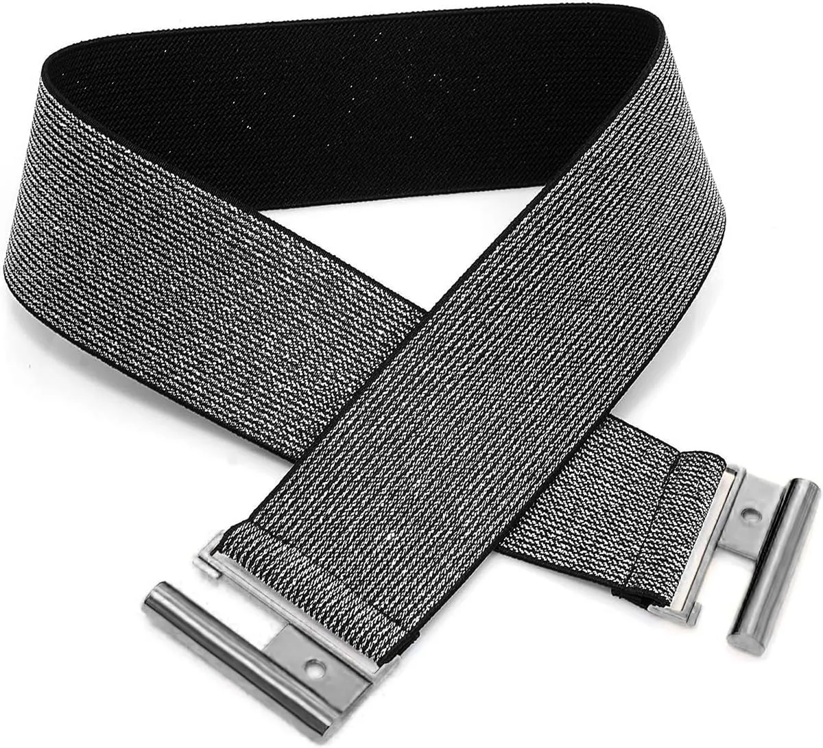 Glamorstar Wide Stretchy Waist Belt for Women Elastic Belt for Dresses