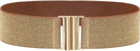 Glamorstar Wide Stretchy Waist Belt for Women Elastic Belt for Dresses