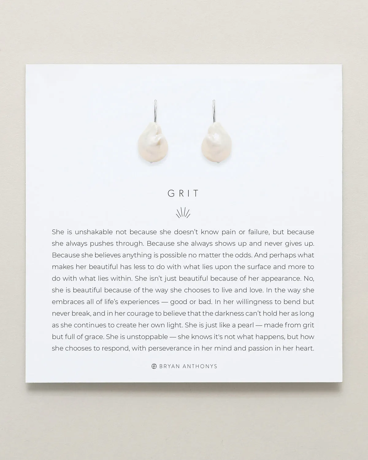 Grit Drop Earrings