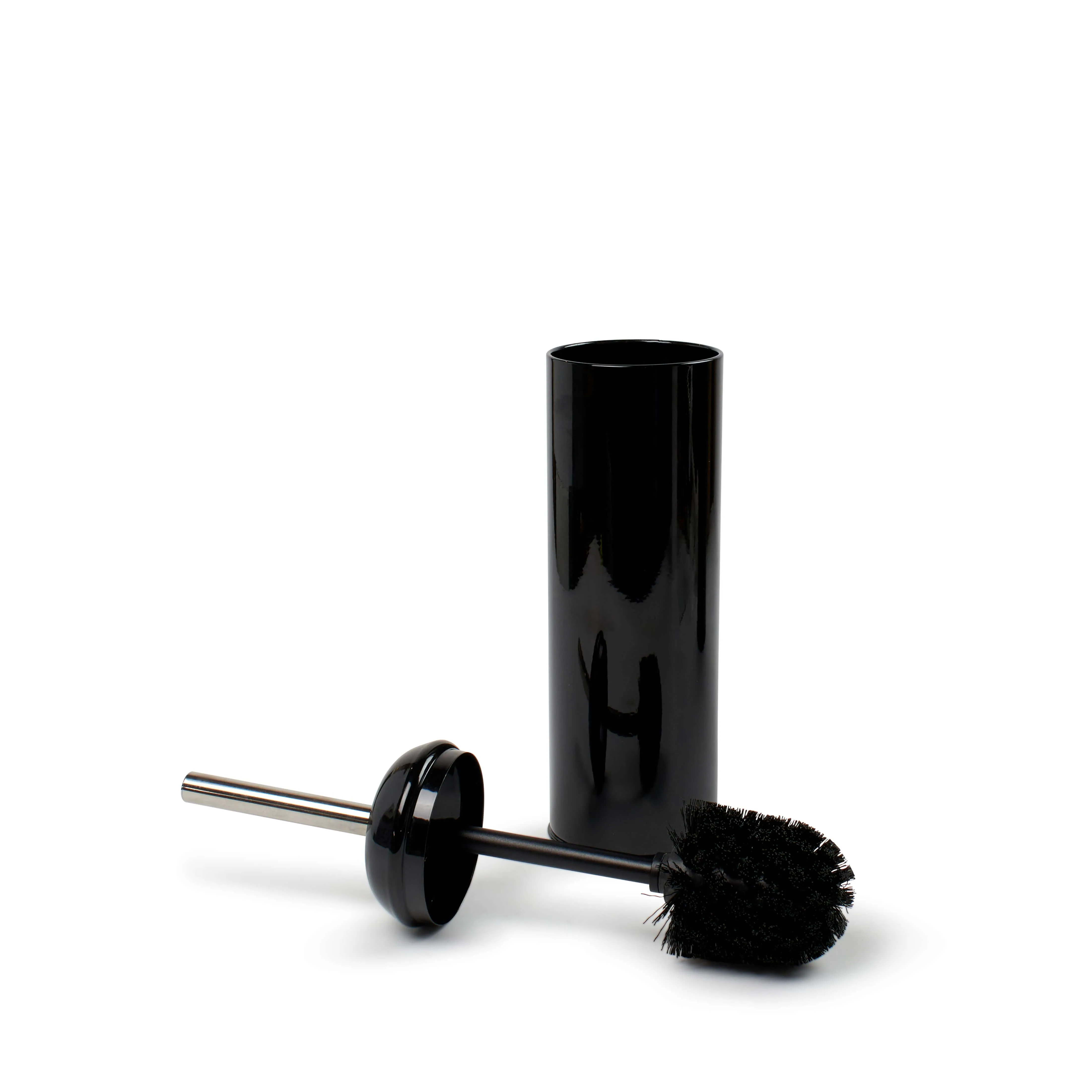 Hepburn Toilet Brush & Roll Holder - 2 Piece - Black