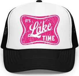 It's Lake Time Summer Classic 5 Panel Foam Front Mesh Snap Back Trucker Hat