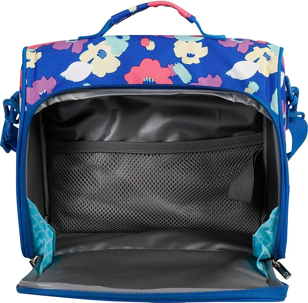 J World New York Casey Small Lunch Bag for Adults. Medium-Size Insulated Lunch-Box for Kids, Navy