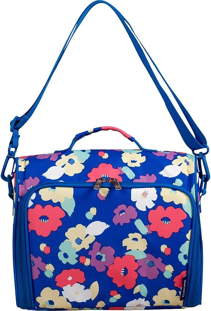 J World New York Casey Small Lunch Bag for Adults. Medium-Size Insulated Lunch-Box for Kids, Navy