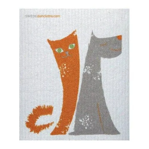 Kitchen: Dog/Cat Friends - SWEDEdishcloth