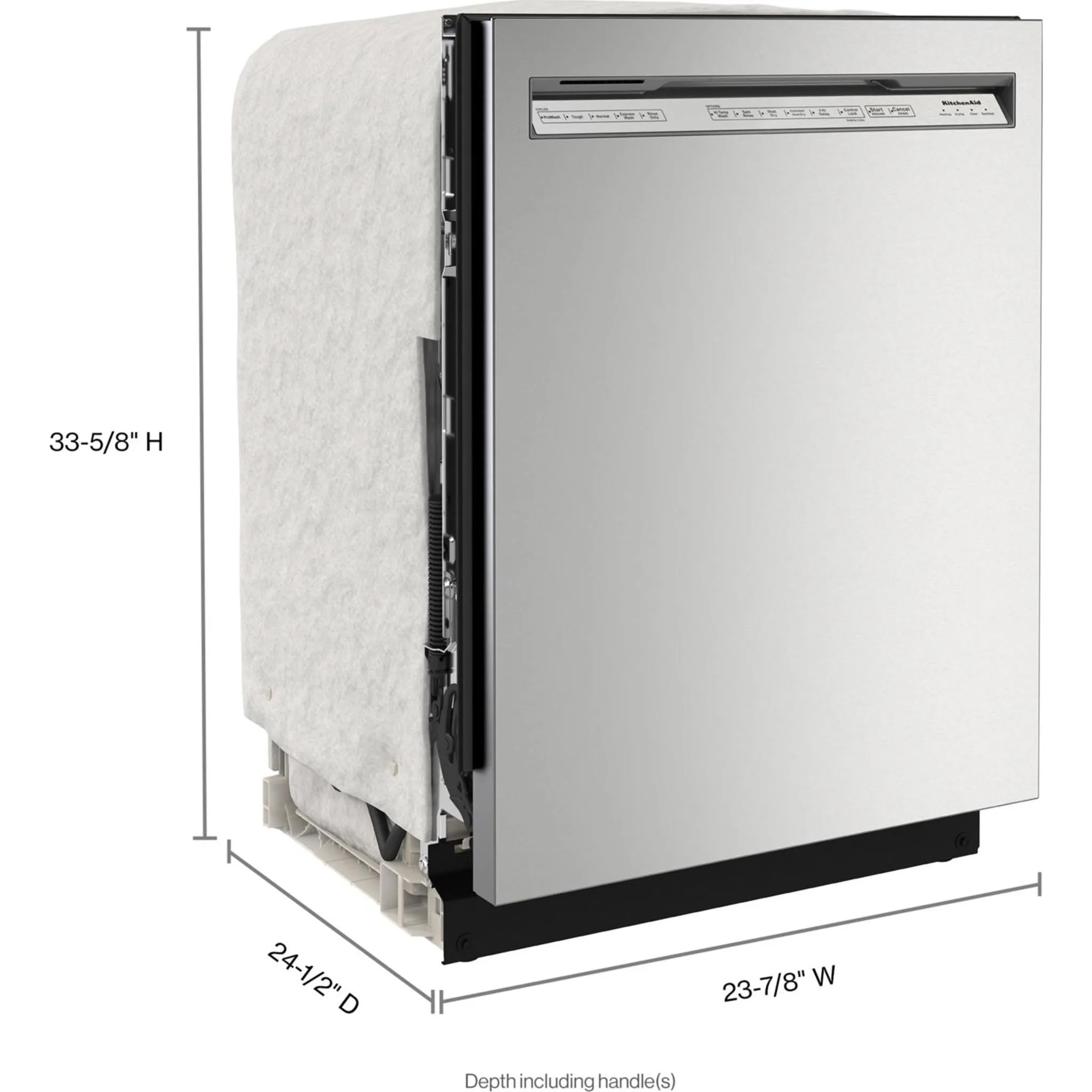 KitchenAid  39 dBA Dishwasher in PrintShield Finish with Third Level Utensil Rack (KDFE204KPS)